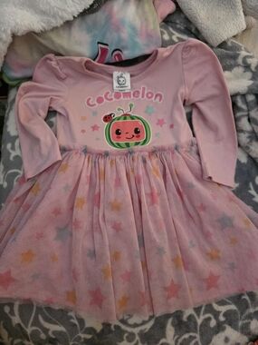 CoComelon Pink Star Tulle Dress for Kids